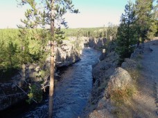 Firehole River, downstream from cascades